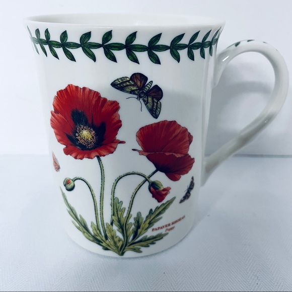 Portmeirion Botanic Garden poppy coffee mug by Susan Williams-Ellis - Picture 1 of 8